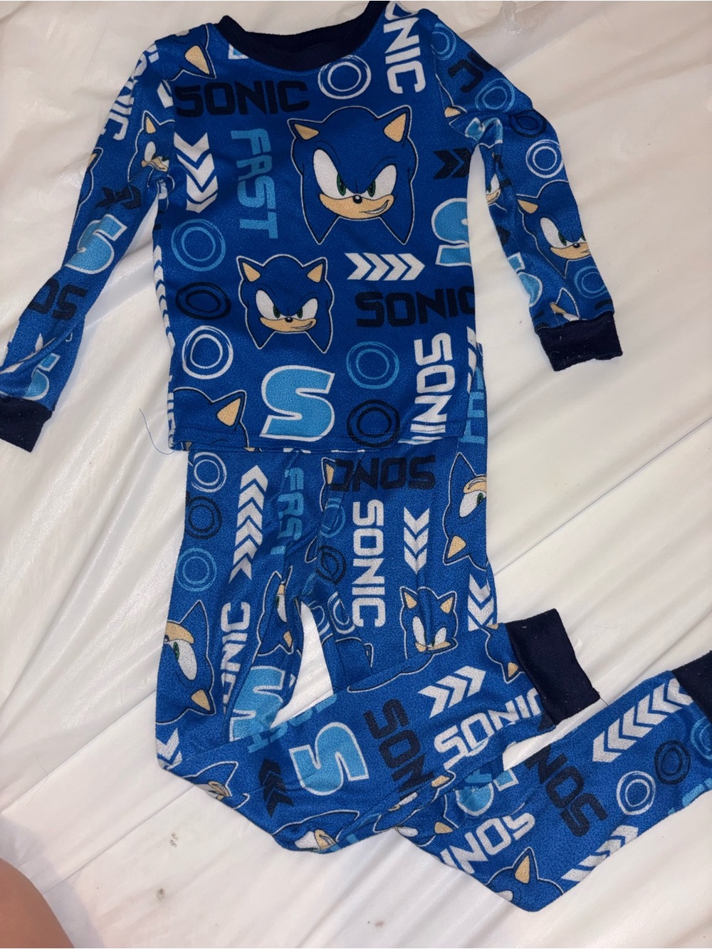 Kids Long Sleeve One-Piece Pajama - Blue